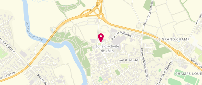 Plan de Les Saveurs de Mon Moulin, 1 Rue des Malifestes, 44190 Clisson