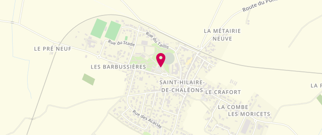 Plan de Boulangerie la Mie Chaléonnaise, 14 Rue Eloi Guitteny, 44680 Saint-Hilaire-de-Chaléons