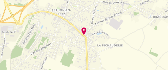 Plan de Aux Pains Do'retz, 1 Rue de Bourgneuf, 44320 Chaumes-en-Retz
