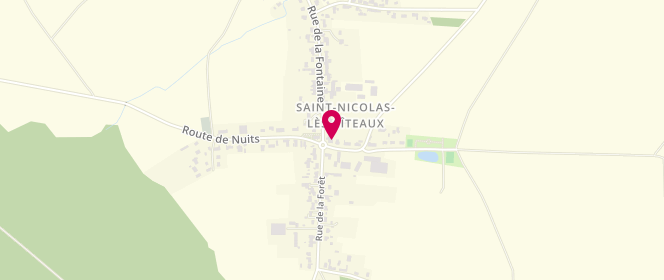 Plan de Au gré du levain - Boulangerie BIO, 3 Bis Route de Cîteaux, 21700 Saint-Nicolas-lès-Cîteaux