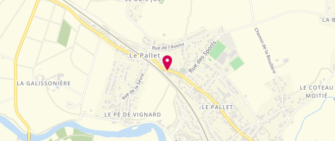Plan de Boulangerie Mainguy, 25 Rue Saint-Michel, 44330 Le Pallet