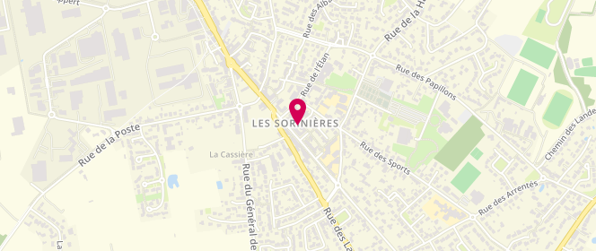Plan de Boulangerie Delpy, 6 place de l'Église, 44840 Les Sorinières