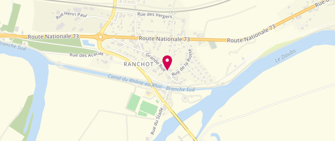 Plan de REDOUTEY Francis, 21 Grande Rue, 39700 Ranchot