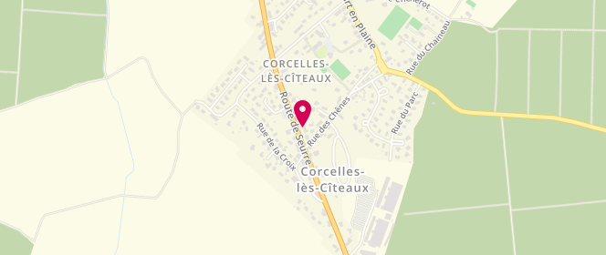 Plan de Au Pain de Vie, 53-51 Route de Seurre, 21910 Corcelles-lès-Cîteaux