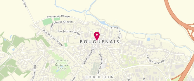 Plan de Boulangerie pâtisserie Lesout, 3 place de l'Église, 44340 Bouguenais