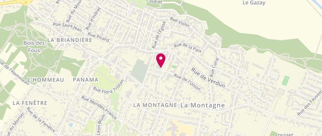 Plan de Au Fournil Montagnard, Place Similien Guerin, 44620 La Montagne