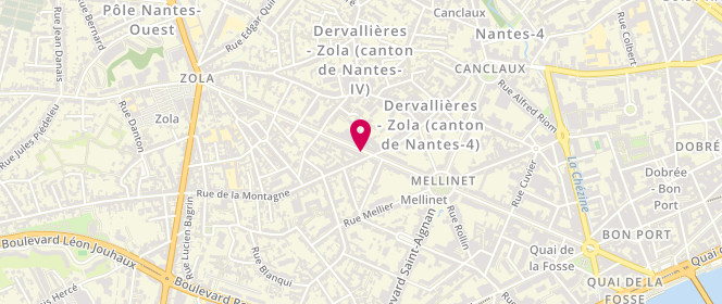 Plan de Aux Délices de Maéliss, 1 Boulevard Pasteur, 44100 Nantes