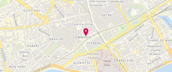 Plan de La Mie Câline, 10 Allée Brancas, 44000 Nantes
