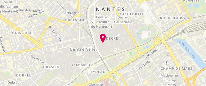 Plan de Eugenie Boulangerie, 4 Rue de la Barillerie, 44000 Nantes