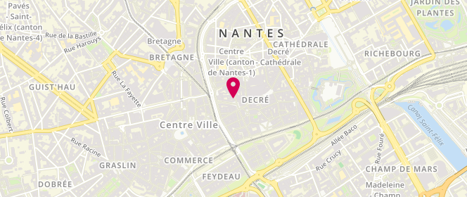 Plan de Maison Bécam, 5 Rue des Carmes, 44000 Nantes