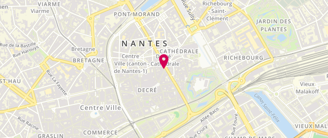 Plan de ArnO Boulangerie, 16 Rue de Verdun, 44000 Nantes