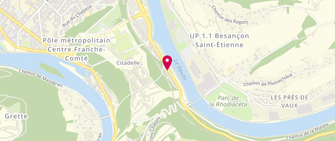 Plan de Le Pétrin Ribeirou, 58 Ter Faubourg Rivotte, 25000 Besançon
