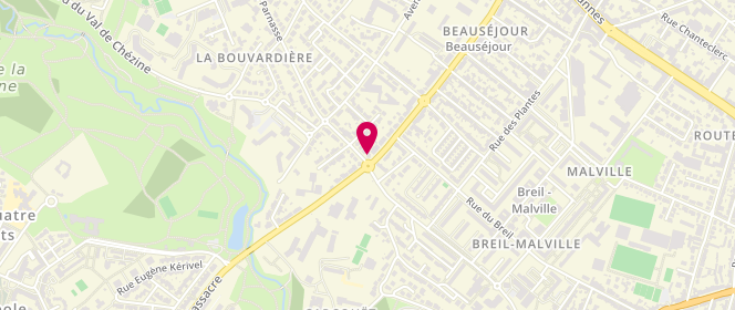 Plan de Le Fournil du Parnasse, 106 Boulevard du Massacre, 44800 Saint-Herblain