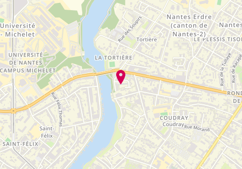 Plan de Carrefour Contact, Professeurs Sourdille, 44000 Nantes