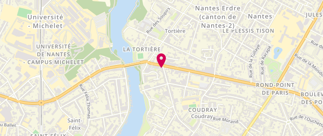 Plan de Aux Fournées de la Tortière, 147 Boulevard des Belges, 44000 Nantes