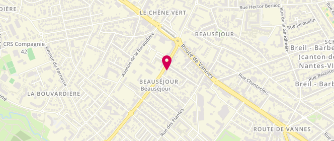 Plan de La Mie Beauséjour, 25 Boulevard du Massacre, 44800 Saint-Herblain
