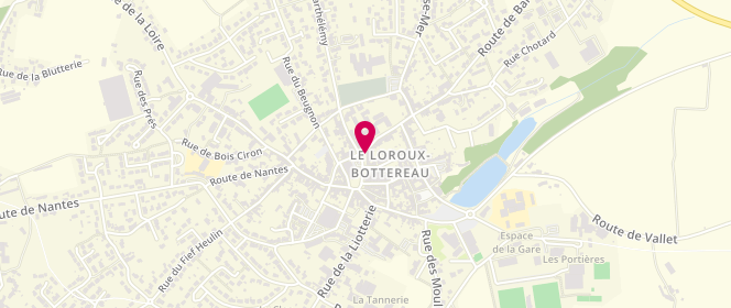 Plan de Boulangerie Pâtisserie Manceau « le Fournil Lorousain », Rue Prte Saumon, 44430 Le Loroux-Bottereau