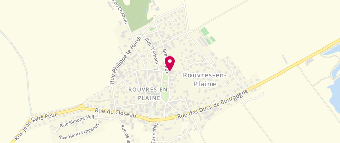 Plan de Farines et Papilles, 16 Grande Rue, 21110 Rouvres-en-Plaine