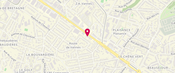 Plan de Boulangerie Chez Flo, 215 Route de Vannes, 44800 Saint-Herblain