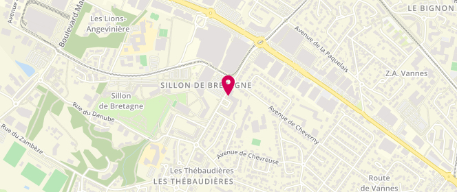 Plan de Au Fournil du Sillon, 13 place des Thébaudières, 44800 Saint-Herblain