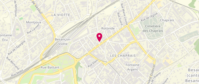 Plan de Au Pain d'Antan, 2 Rue du Chasnot, 25000 Besançon
