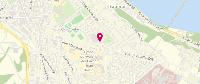 Plan de Ô Quartier des Saveurs, 140 Rue Jehan Alain, 49400 Saumur