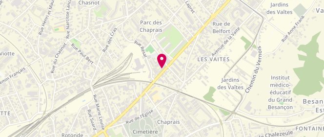 Plan de Le Fournil des Chaprais, 123 Rue de Belfort, 25000 Besançon