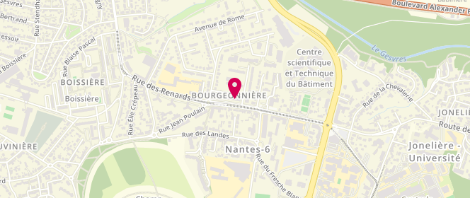 Plan de Maison Jamet - Nantes, 80 Rue de la Bourgeonnière, 44300 Nantes