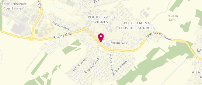 Plan de Xavier Mivelle, 2 Rue du Puits, 25115 Pouilley-les-Vignes