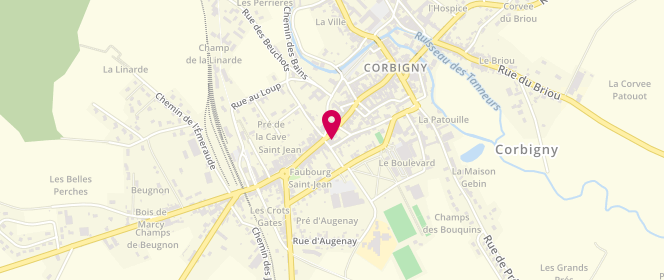 Plan de Chez Pêtre - Corbigny, 1 place Saint-Louis, 58800 Corbigny
