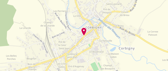 Plan de Boulangerie Pignalet, 34 Grande Rue, 58800 Corbigny