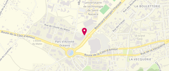 Plan de Boulangerie Ange, Rue de la Côté de Nacre, 44600 Saint-Nazaire