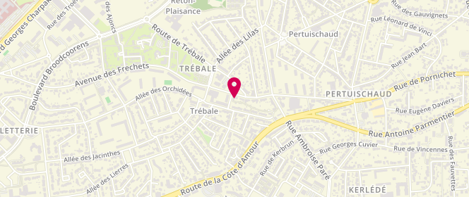 Plan de L'Avenue Gourmande, 29 Route des Fréchets, 44600 Saint-Nazaire
