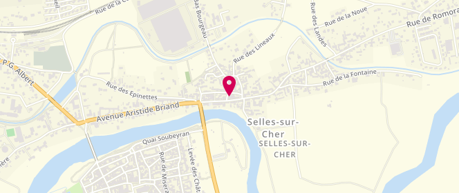 Plan de Les Délices de Selles Sur Cher, 25 Rue de Romorantin, 41130 Selles-sur-Cher