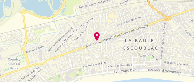 Plan de Le Fournil de la Baie, 199 avenue du Maréchal de Lattre de Tassigny, 44500 La Baule-Escoublac