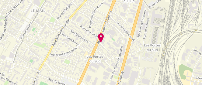 Plan de Boulangerie - Pâtisserie - Sandwicherie Fremillon, 71 avenue Roland Carraz, 21300 Chenôve