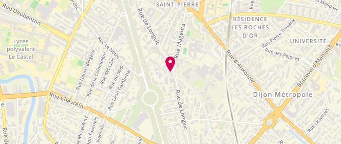 Plan de Boulangerie Chabert, 66 Rue de Longvic, 21000 Dijon