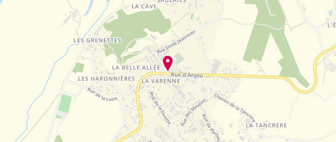 Plan de Boulangerie Allard Bertrand, 12 place du Jardin Public, 49270 Orée-d'Anjou