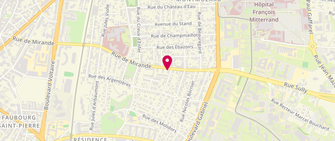 Plan de Boulangerie Banette - Aux Delices des Facultés, 96 Rue de Mirande, 21000 Dijon