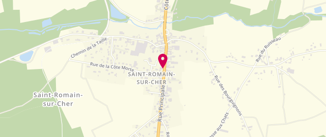 Plan de Etablissements Boulanger, 25 Rue Principale, 41140 Saint-Romain-sur-Cher