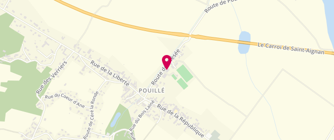 Plan de Au Fournil Jv, 13 Route de Thésée, 41110 Pouillé
