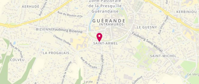 Plan de A la Boule de Pain, 10 Boulevard du Midi, 44350 Guérande