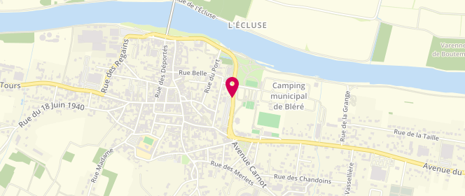 Plan de Aux Délices Blérois, 7 Avenue de l'Europe, 37150 Bléré