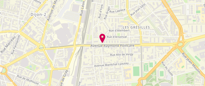 Plan de Tournier Gilles, 11 Avenue Raymond Poincaré, 21000 Dijon