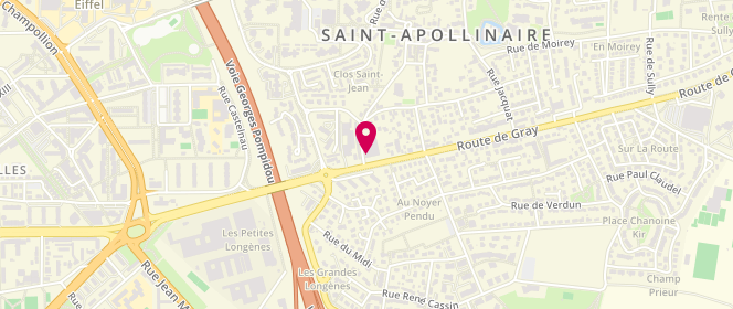 Plan de Boulangerie Tresse Nathalie et Anne, 267 Cr de Gray, 21850 Saint-Apollinaire
