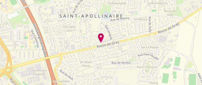 Plan de Boulangerie Familiale Oudot, 577 Route de Gray, 21850 Saint-Apollinaire