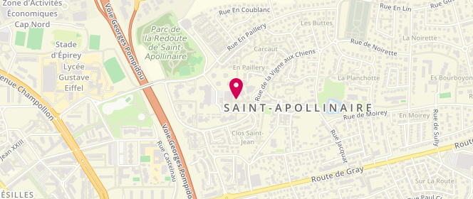 Plan de Carrefour City, 77 Rue en Paillery, 21850 Saint-Apollinaire