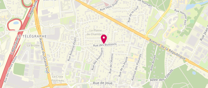 Plan de Steff le Boulanger, 2 Centre Commercial Chambray 2, 37170 Chambray-lès-Tours