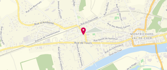 Plan de Boulangerie de la Gare, 9 avenue de la Gare, 41400 Montrichard-Val-de-Cher