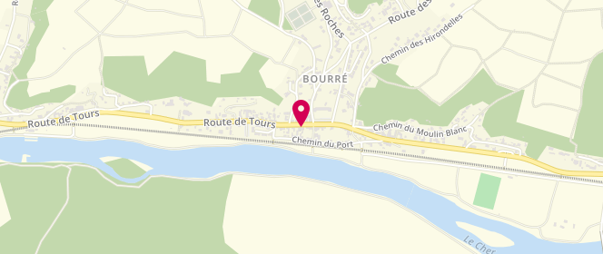 Plan de Boulangerie Pâtisserie La Cave des Gourmandises, 11 Route de Tours, 41400 Montrichard-Val-de-Cher